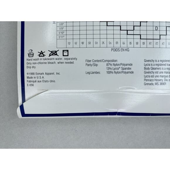 GIVENCHY Stockings Womens Size B Blue Shimmery Sheer Pantyhose Designer Tights - Picture 6 of 11